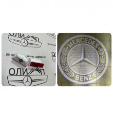 Проекция логотипа Mercedes GLK x204